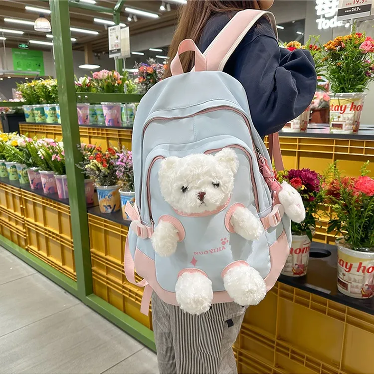 WHEELY BABY+ Nylon Fashion High Quality Doll Backpack Regular Unisex Multicolor-11