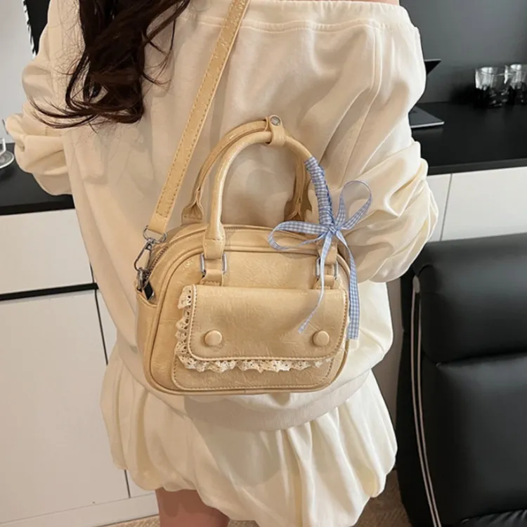 WHEELY BABY+ PU Shoulder Bag, Crossbody Bag, Handbag Women's White/Blue/Yellow/Pink/Black-11