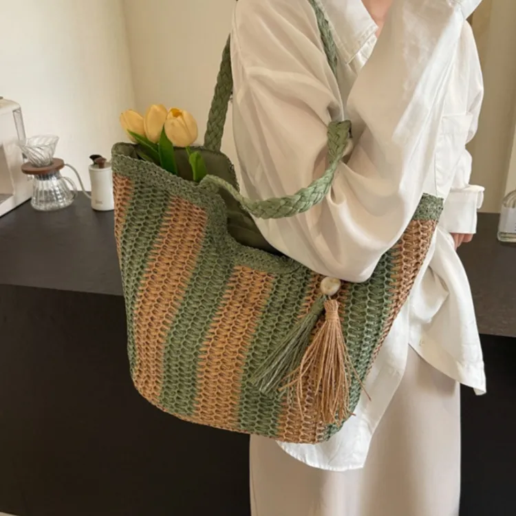 WHEELY BABY+ Woven Shoulder Bag Women's Multicolor-17