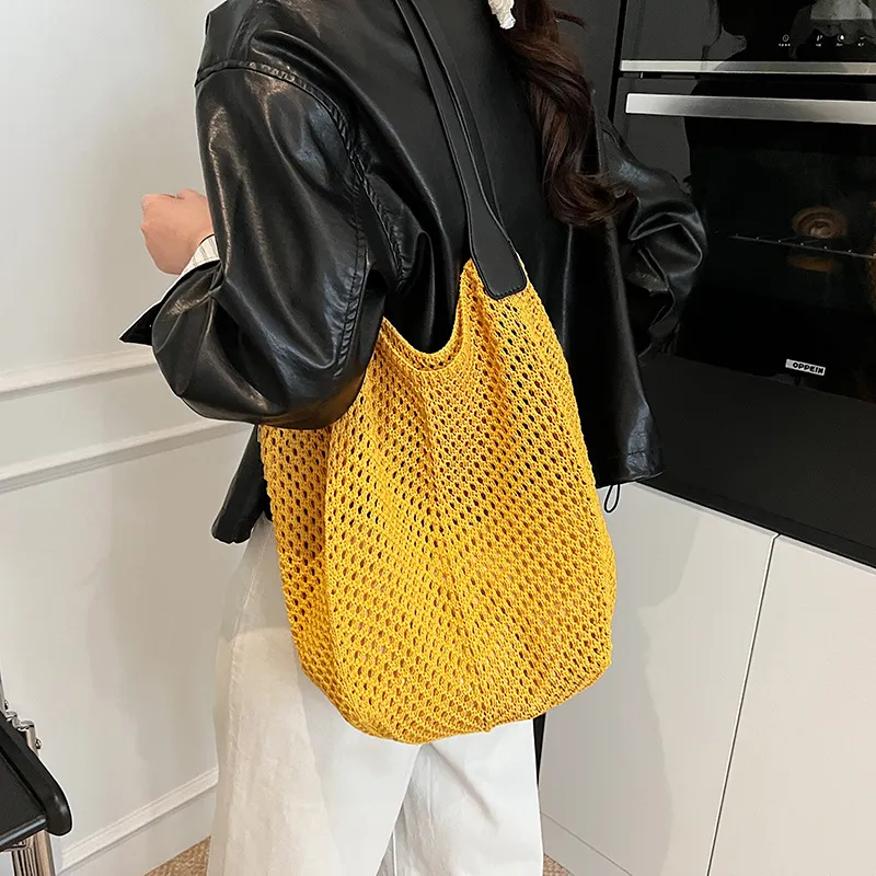 WHEELY BABY+ Knitted Fabric Shoulder Bag Women's Multicolor-6