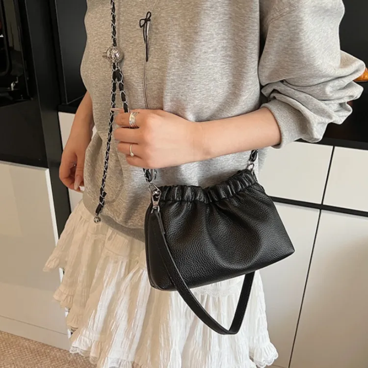 WHEELY BABY+ PU Trendy Fashion Shoulder Bag, Crossbody Bag Women's Ecru/Silver/Red/Black-14