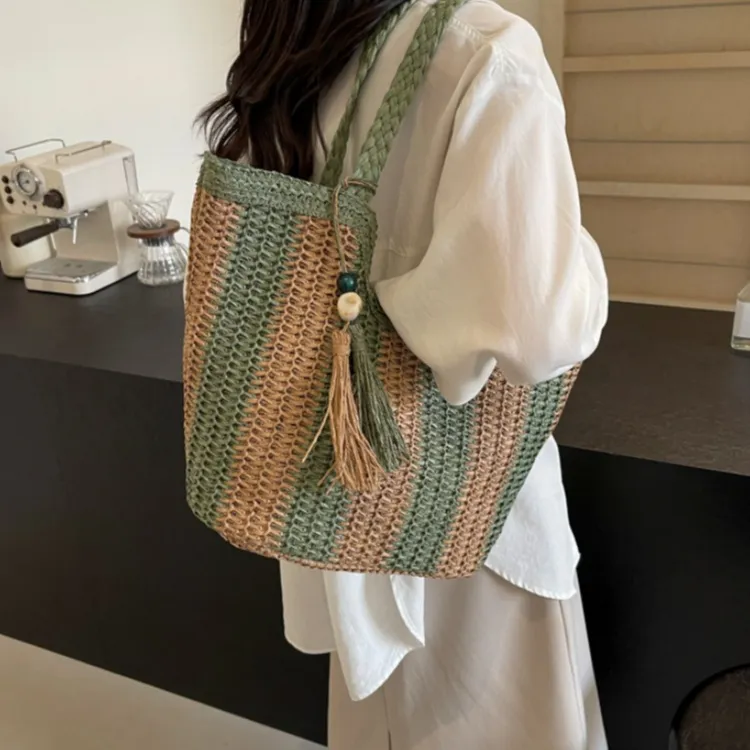 WHEELY BABY+ Woven Shoulder Bag Women's Multicolor-15