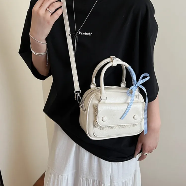 WHEELY BABY+ PU Shoulder Bag, Crossbody Bag, Handbag Women's White/Blue/Yellow/Pink/Black-2