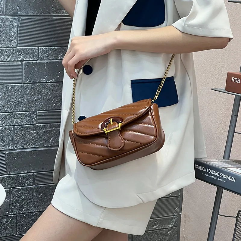 WHEELY BABY+ PU Shoulder Bag Crossbody Bag Women's Brown/White/Black-1