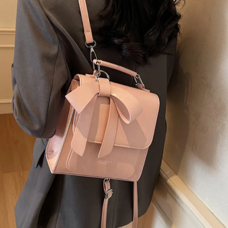 WHEELY BABY+ PU Backpack Regular Women's Ecru/Pink/Gray/Coffee/Black-4
