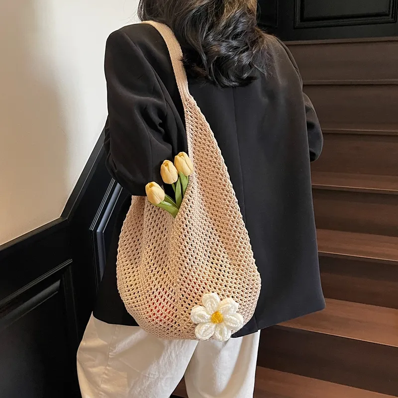 WHEELY BABY+ Woven Shoulder Bag Regular Women's Ecru/Khaki/Green/Pink-8