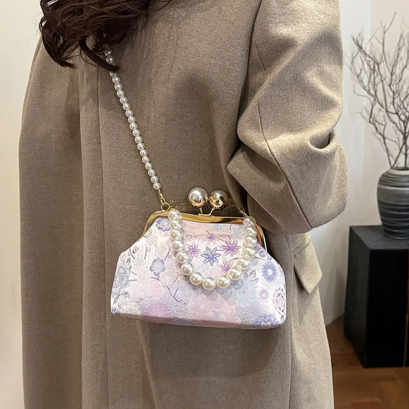 WHEELY BABY+ Satin Handbag Women's Red/Purple-5