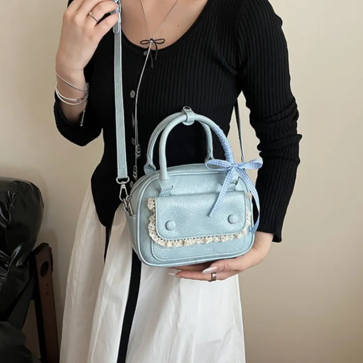 WHEELY BABY+ PU Shoulder Bag, Crossbody Bag, Handbag Women's White/Blue/Yellow/Pink/Black-7