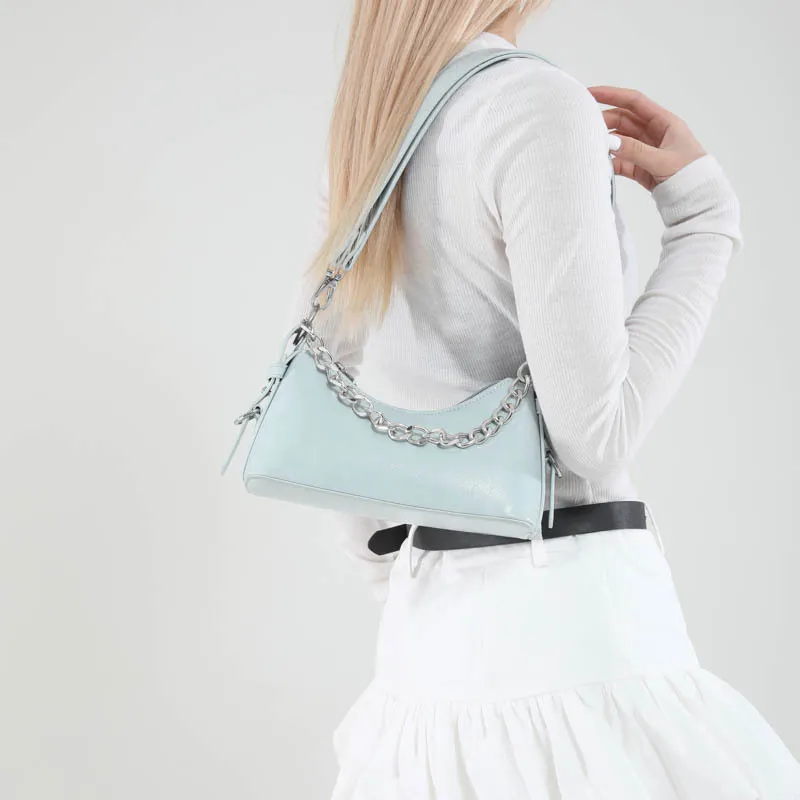 WHEELY BABY+ PU Shoulder Bag, Crossbody Bag Women's Black/White/Pink/Blue/Silver-17
