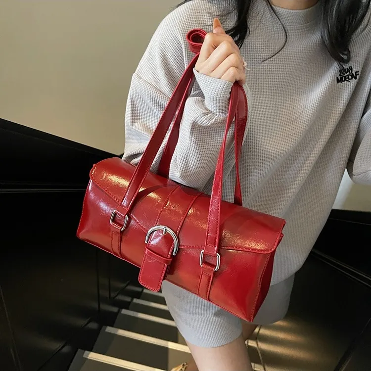 WHEELY BABY+ PU Korean Style Trendy Fashion Minimalist Style Casual Shoulder Bag Regular Women's Multicolor-37