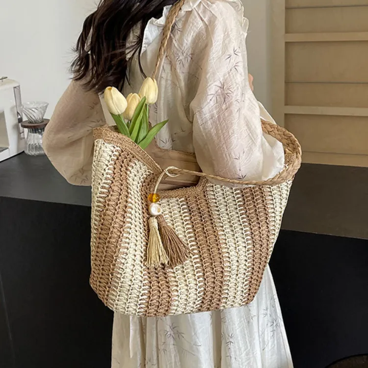 WHEELY BABY+ Woven Shoulder Bag Women's Multicolor-10