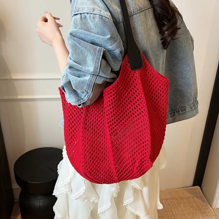 WHEELY BABY+ Knitted Fabric Shoulder Bag Women's Multicolor-10