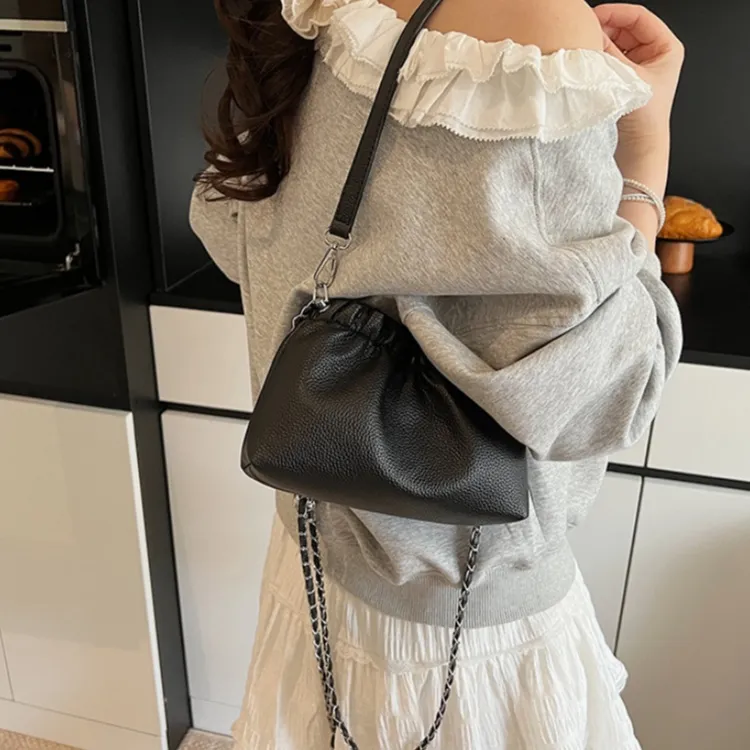 WHEELY BABY+ PU Trendy Fashion Shoulder Bag, Crossbody Bag Women's Ecru/Silver/Red/Black-16