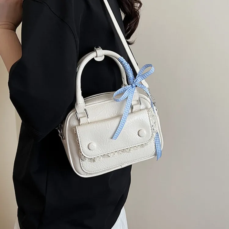 WHEELY BABY+ PU Shoulder Bag, Crossbody Bag, Handbag Women's White/Blue/Yellow/Pink/Black-1