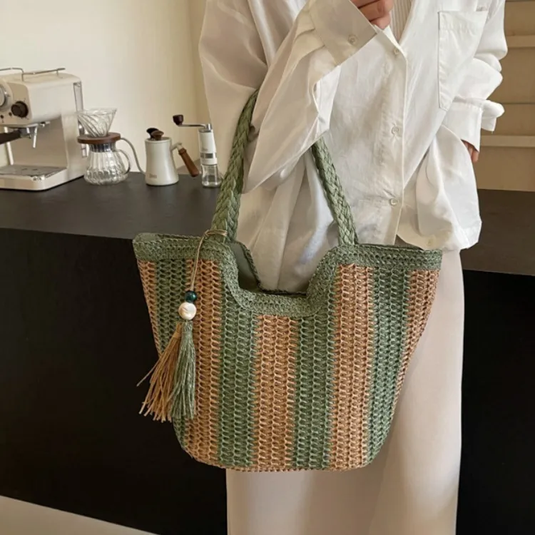 WHEELY BABY+ Woven Shoulder Bag Women's Multicolor-14