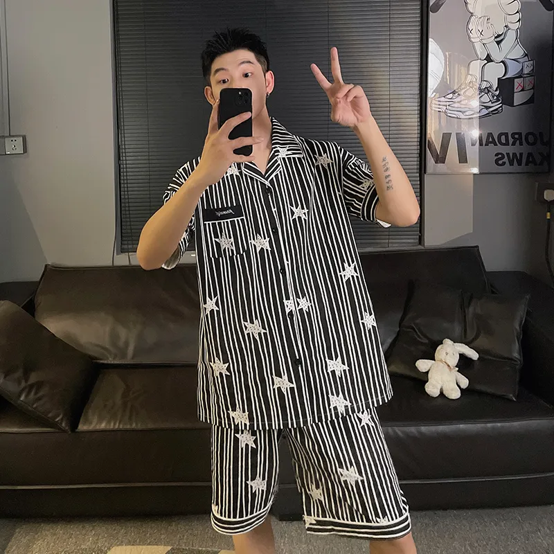 Good fortune Men Pajama Sets-5