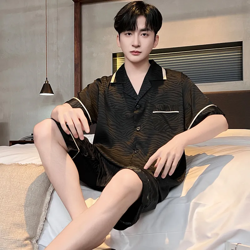 Good fortune Men Pajama Sets-3