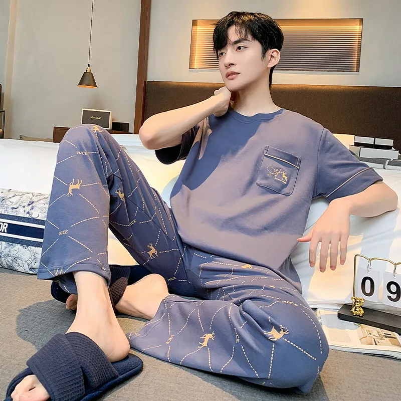 Good fortune Men Pajama Sets-2