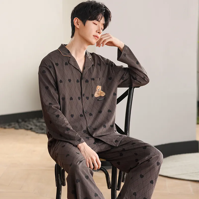 Good Fortune Pajama Set Men's Image Color-4