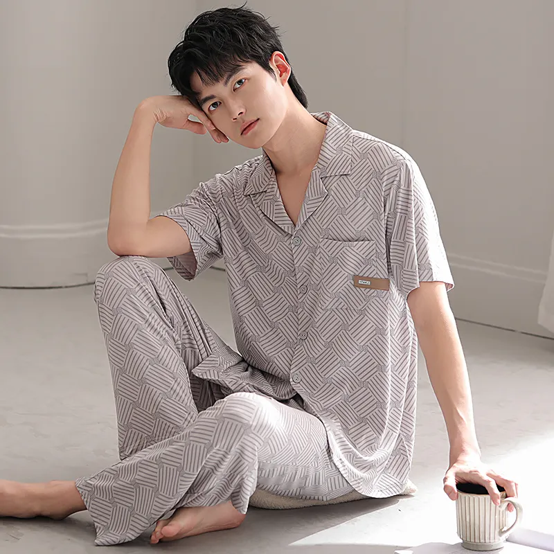 Good fortune Men Pajama Sets-4
