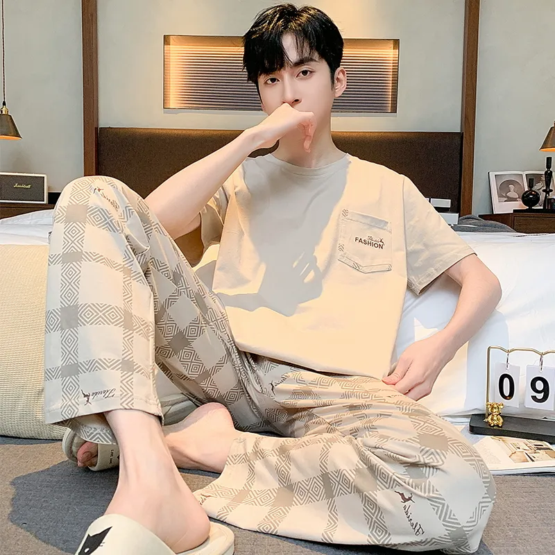Good fortune Men Pajama Sets-4
