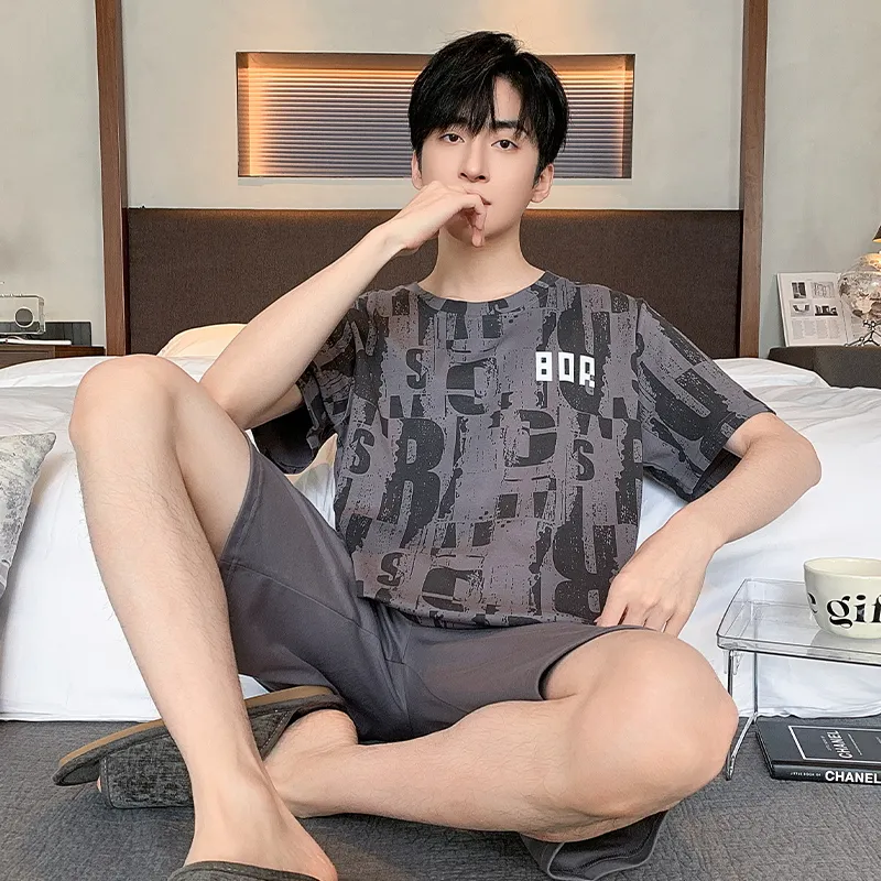 Good fortune Men Pajama Sets-7
