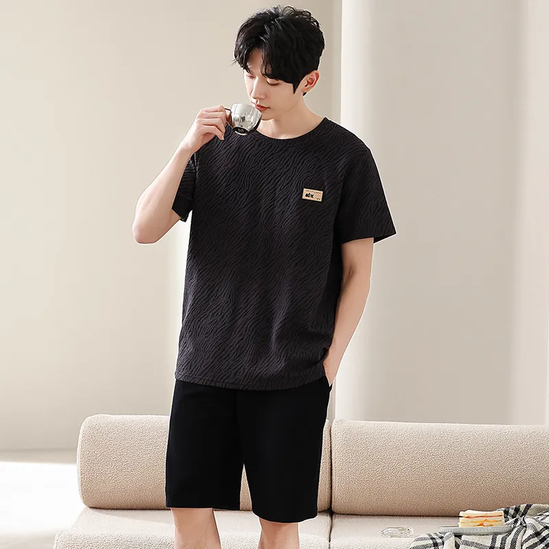 Good Fortune Pajama Set Men's Black-2