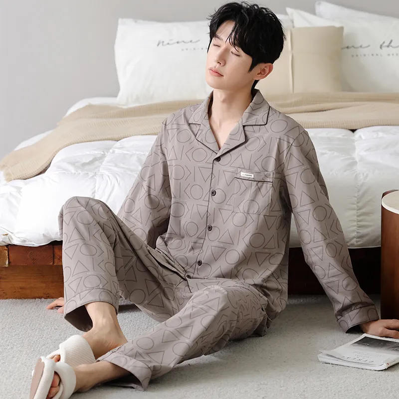Good Fortune Pajama Set Men's Image Color-4