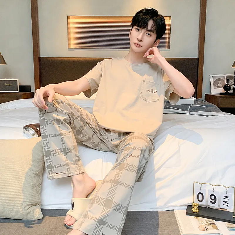 Good fortune Men Pajama Sets-3