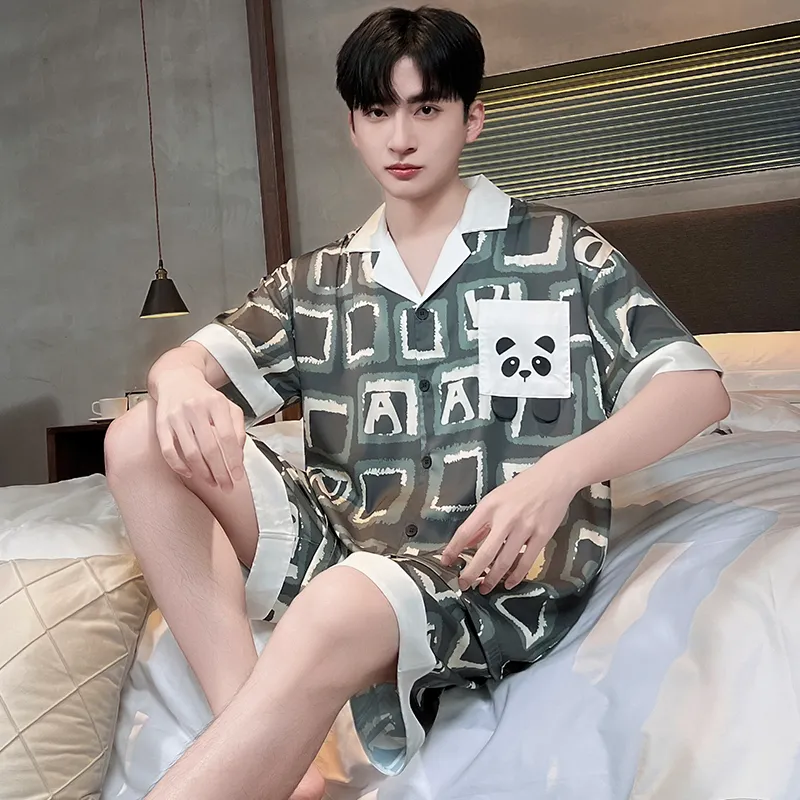 Good fortune Men Pajama Sets-3