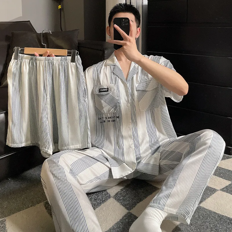 Good fortune Men Pajama Sets-3