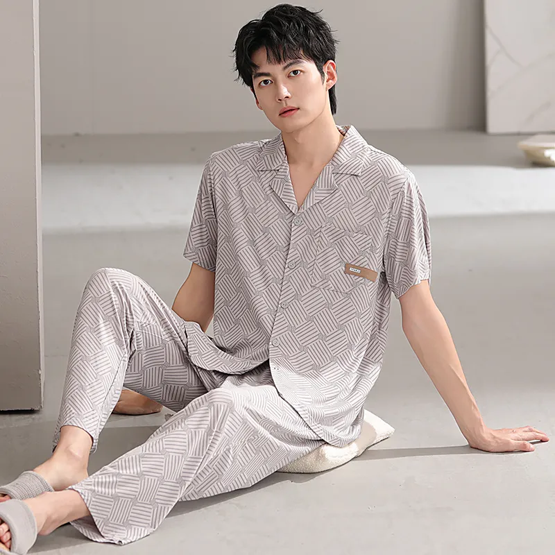 Good fortune Men Pajama Sets-2
