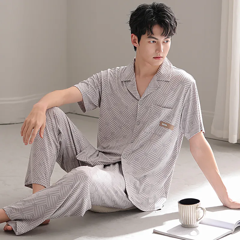 Good fortune Men Pajama Sets-5