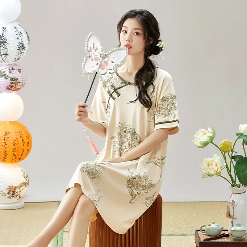 Good fortune Women's Nightgowns-4