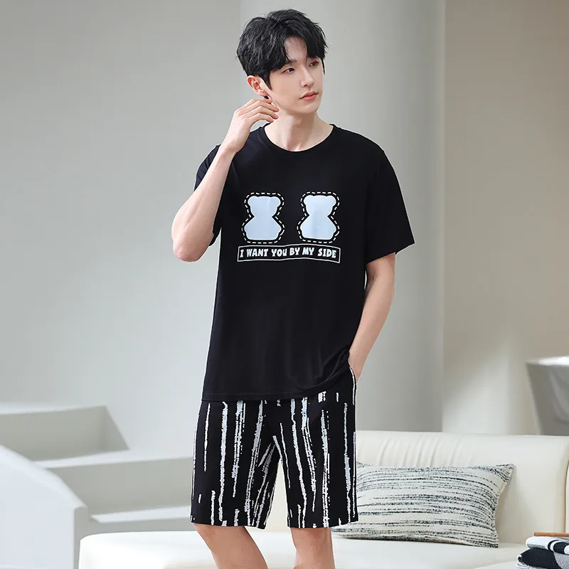 Good fortune Men Pajama Sets-3