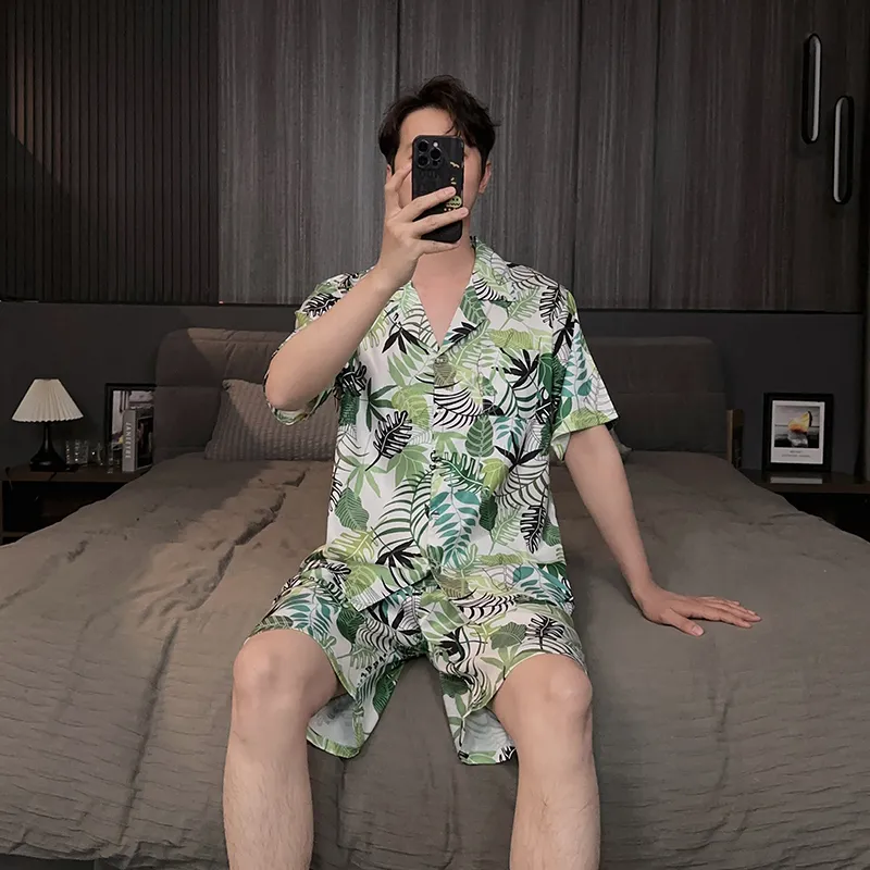 Good fortune Men Pajama Sets-5