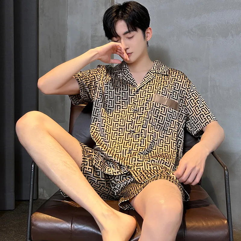 Good fortune Men Pajama Sets-3