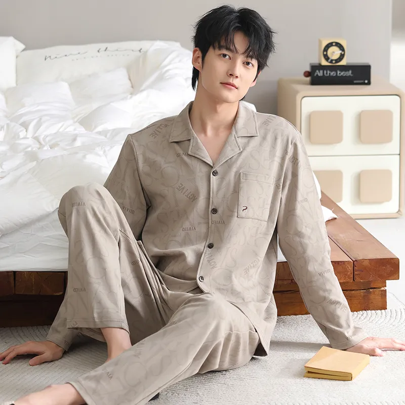 Good Fortune Pajama Set Men's Image Color-4