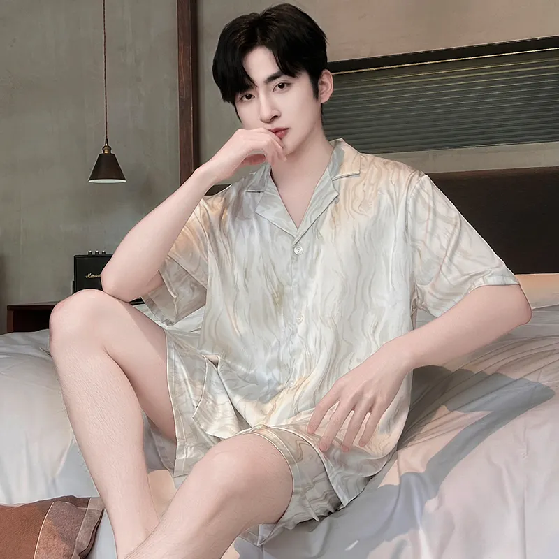 Good fortune Men Pajama Sets-3