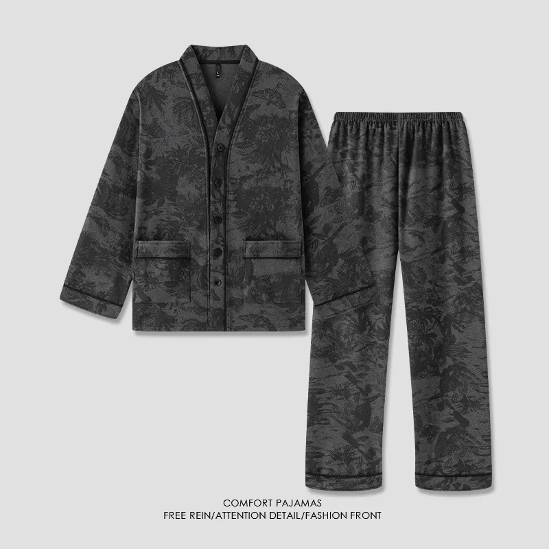 Good Fortune Pajama Set Men's Image Color-1