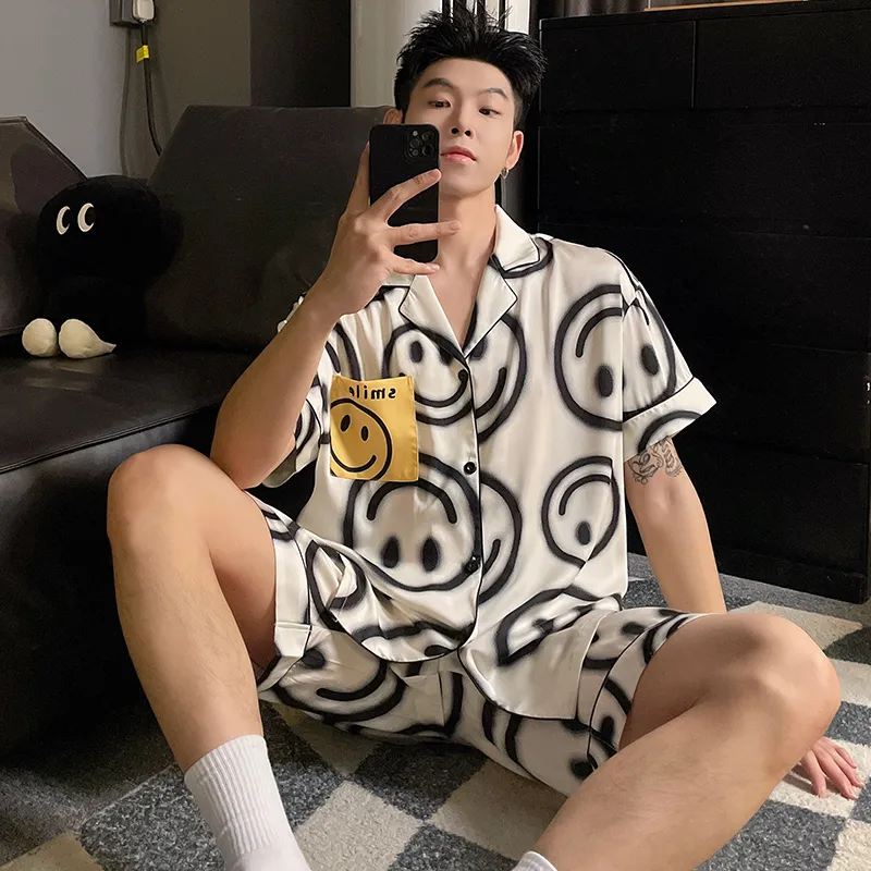 Good fortune Men Pajama Sets-3