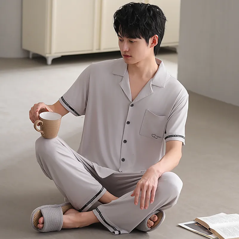 Good fortune Men Pajama Sets-5