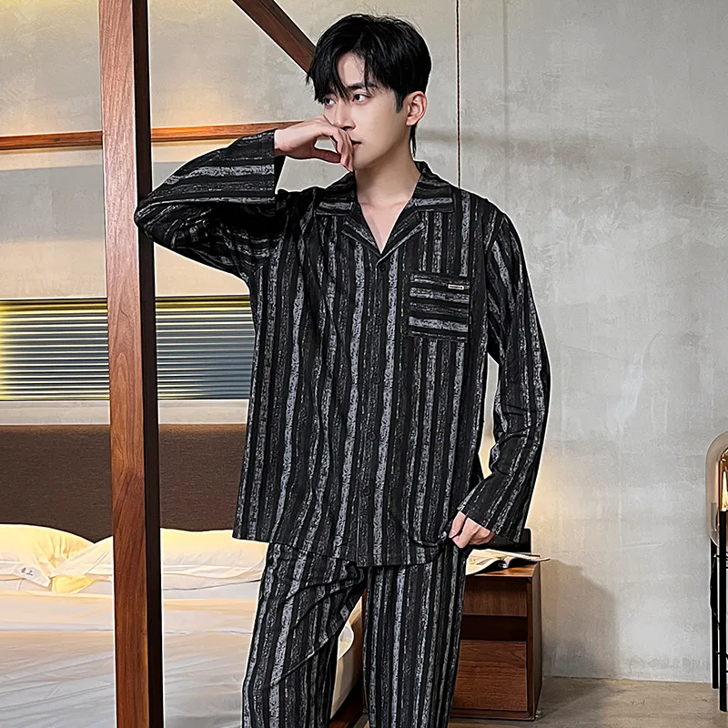 Good Fortune Pajama Set Men's Image Color-2