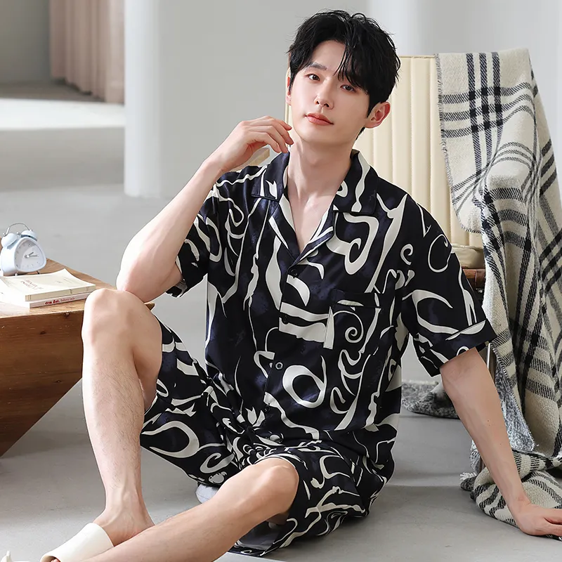 Good Fortune Pajama Set Men's Image Color-3