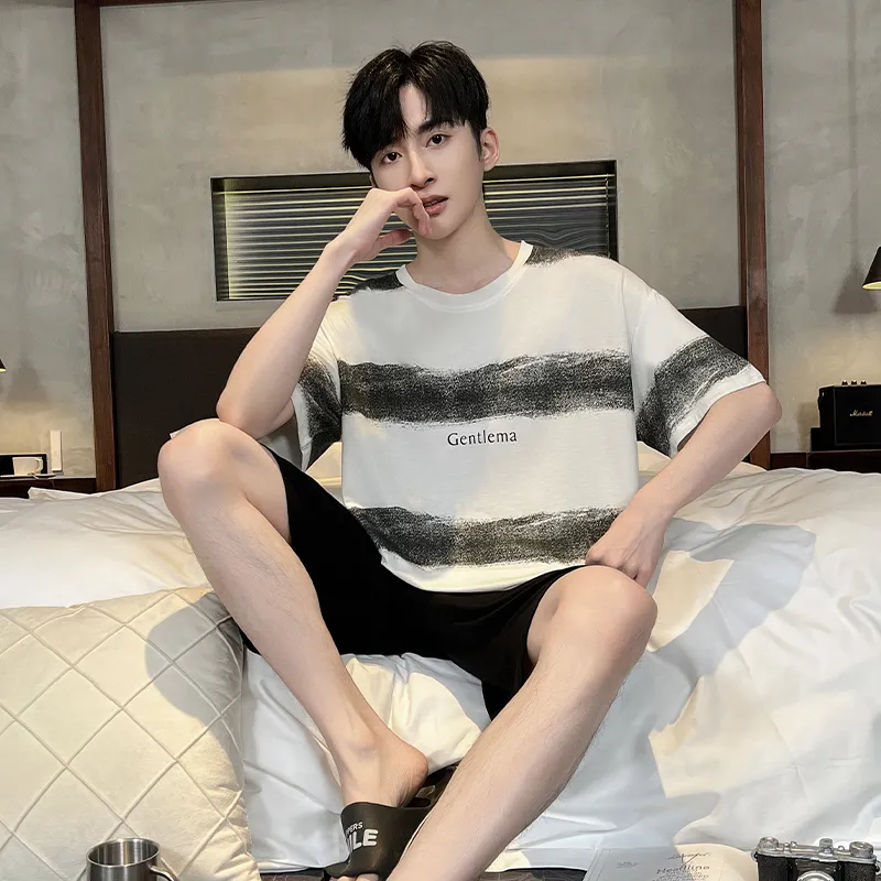 Good fortune Men Pajama Sets-4