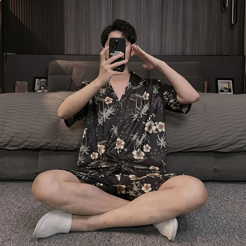 Good fortune Men Pajama Sets-3