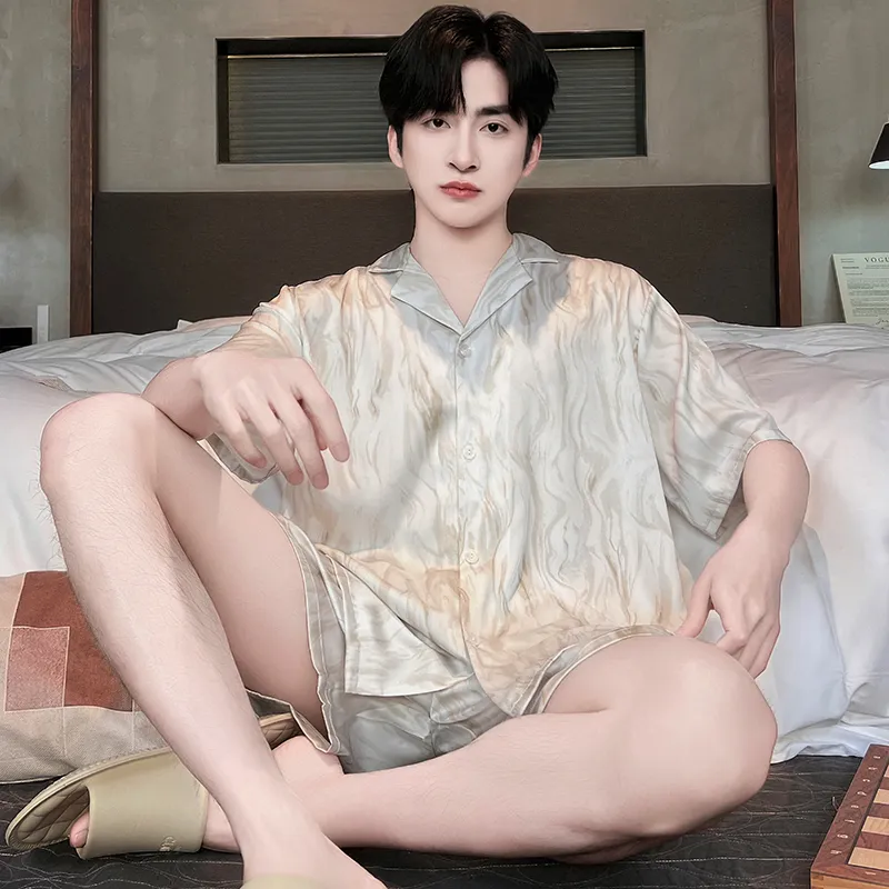 Good fortune Men Pajama Sets-5