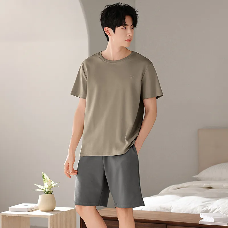Good Fortune Pajama Set Men's Umber-2