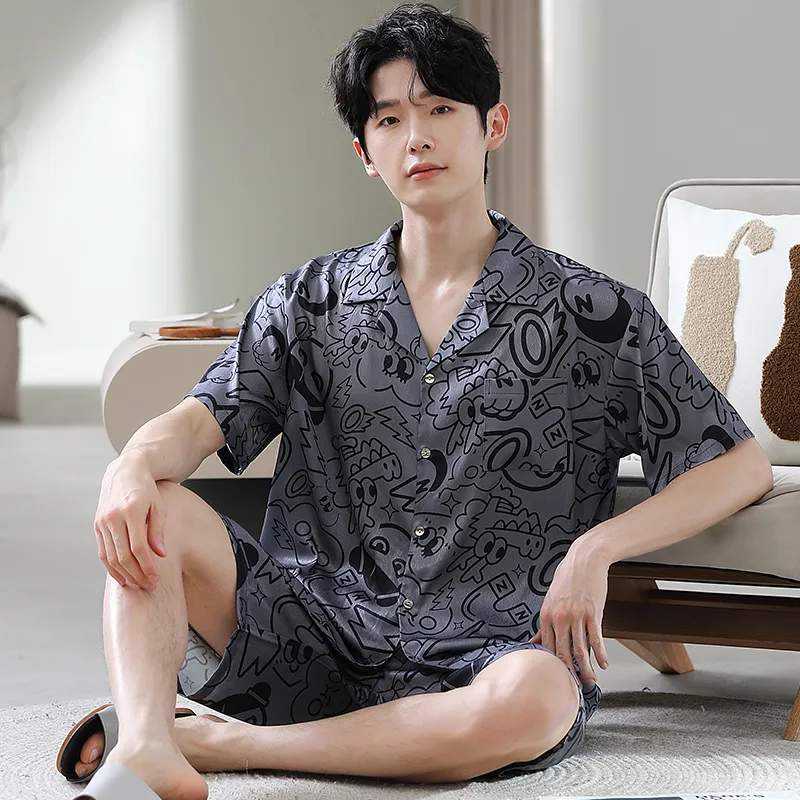 Good Fortune Pajama Set Men's Image Color-1