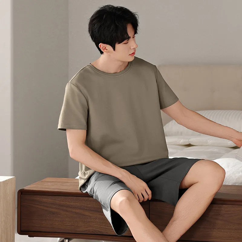 Good Fortune Pajama Set Men's Umber-4
